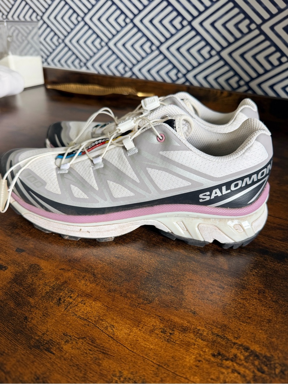Salomon Women's White, Purple & Black Sneakers
